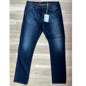 Brand New With Tags BNWT AG Everett 34x34 Slim Straight Dark Jeans